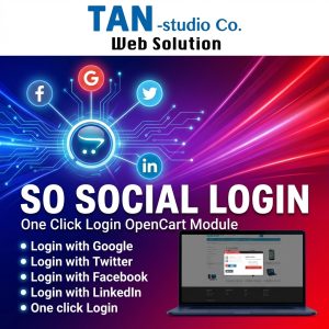 社交媒體登入Google login and facebook login for Opencart