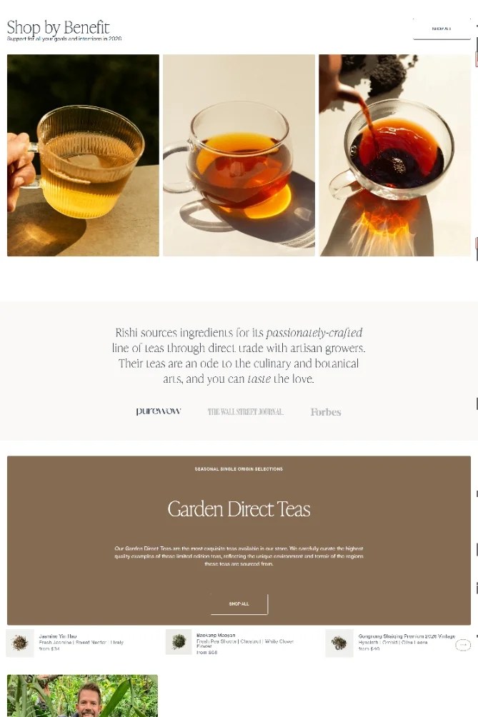 茶葉獨立站視覺設計參考圖 4
