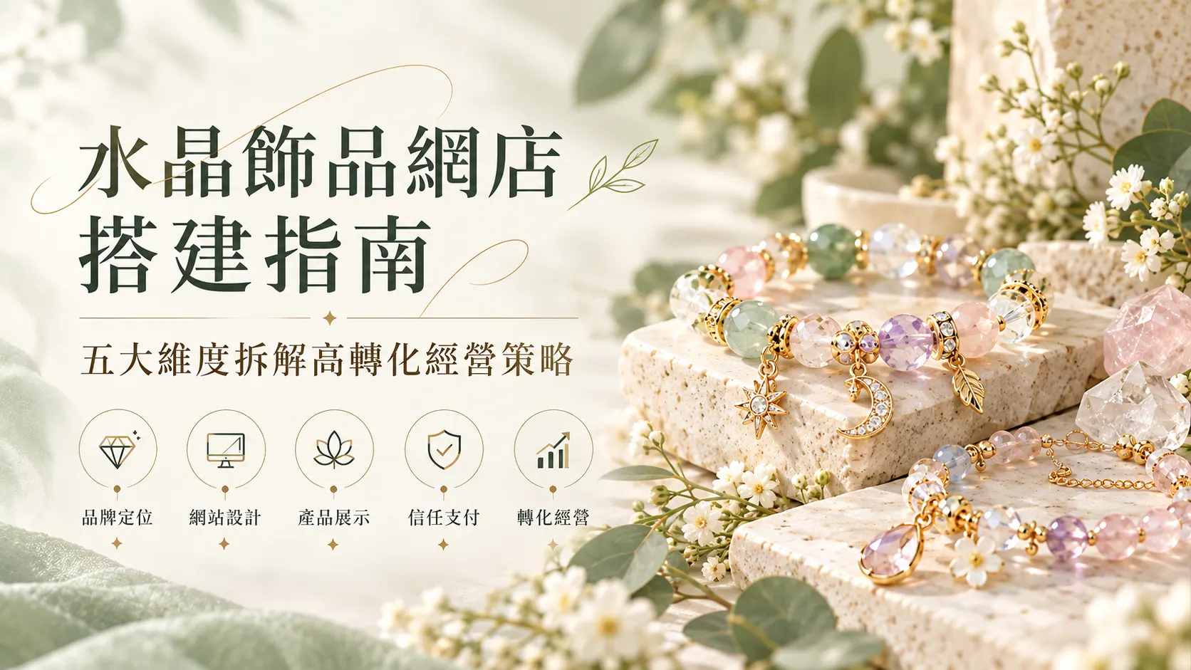水晶飾品網店搭建指南：五大維度拆解高轉化經營策略